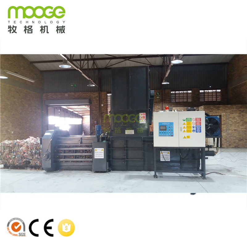 Pahalang na Hydraulic Type Basura Plastic Bottle Paper Baler/packing Machine