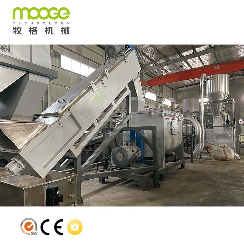 Mataas na Output PE PP Plastic Film Recycling Crushing Washing Drying Line