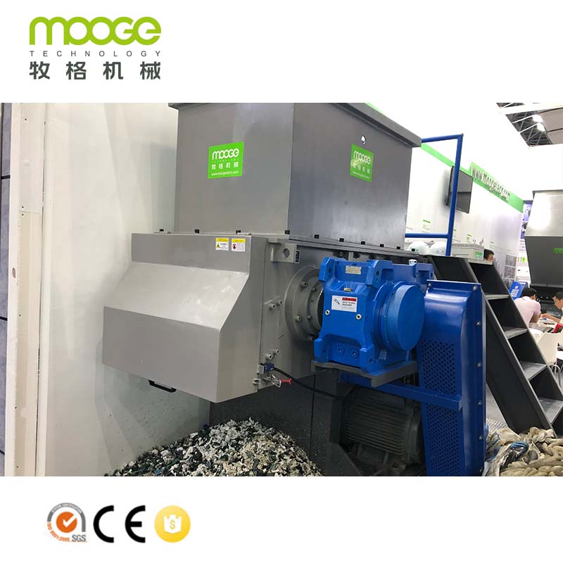 Single Shaft Waste PP PE Blocks/lumps Crusher Plastic Shredder Machine