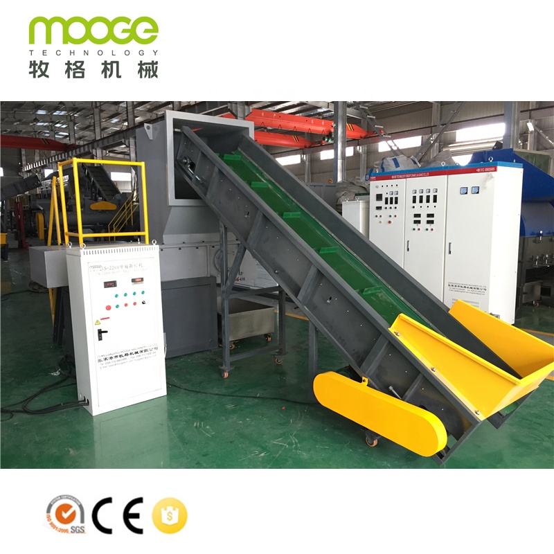 Malaking PE PVC makapal na pader pipe single shaft shredder machine