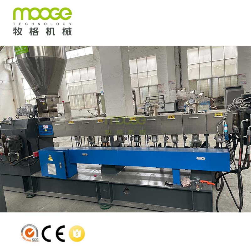 TDY35 80kg/h Strong Roots Vacuum System PET Flakes PET Modified Granulation Extrusion Line