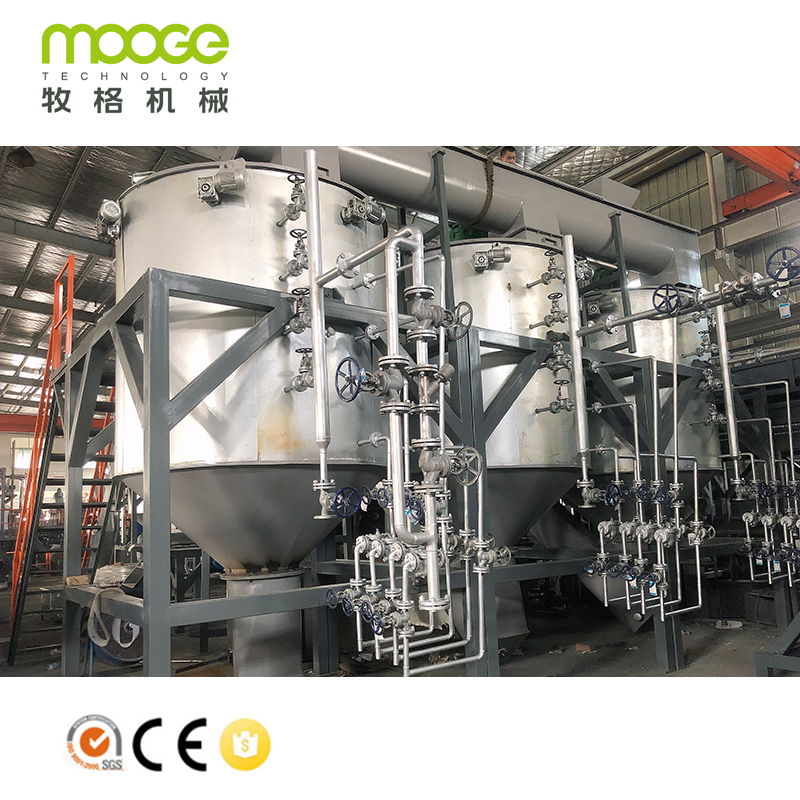 Malaking Kapasidad na Plastic Recycling Machine PET Flakes Washing Production Line