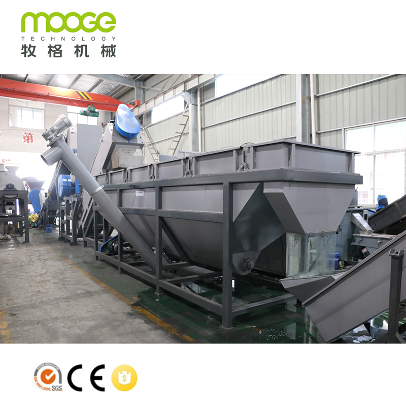 Awtomatikong Plastic Washing Line PE PP HDPE LDPE Film / Bags / Bottle Crushing Recycling Machine