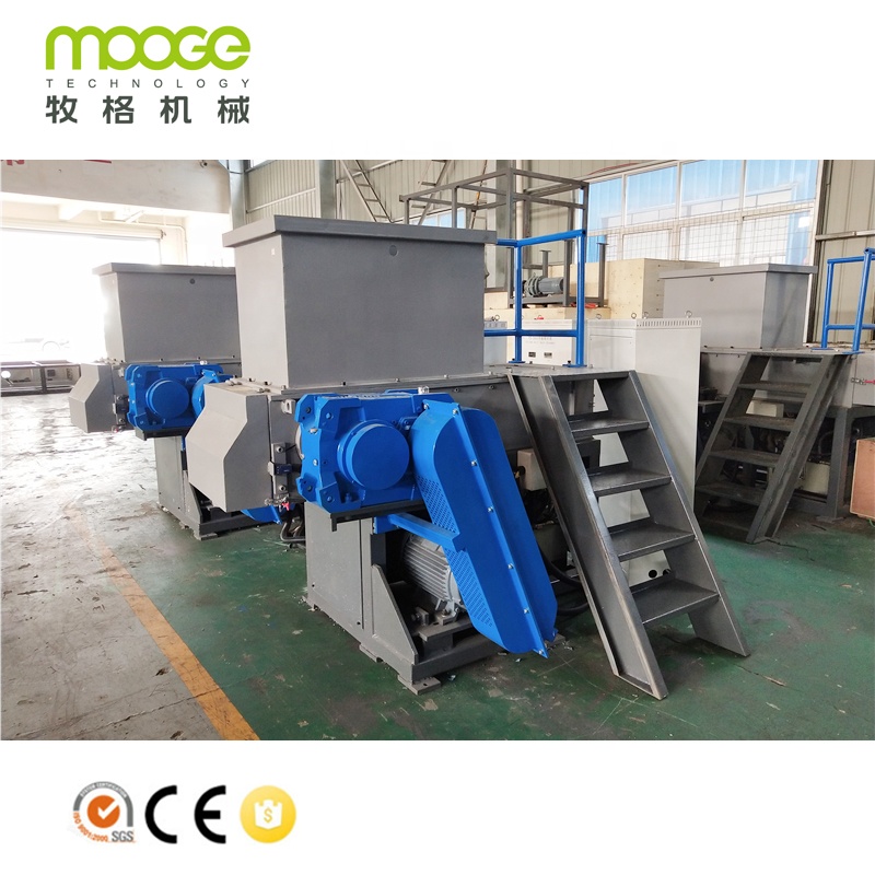 Malaking PE PVC makapal na pader pipe single shaft shredder machine