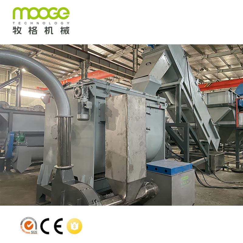 PP PE Film Plastic Recycling Plant na may Shredder Machine