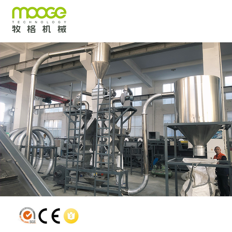 Europe Design Waste Polyester Bottles Crushing Machine Plastic PET Recycling Washing Line