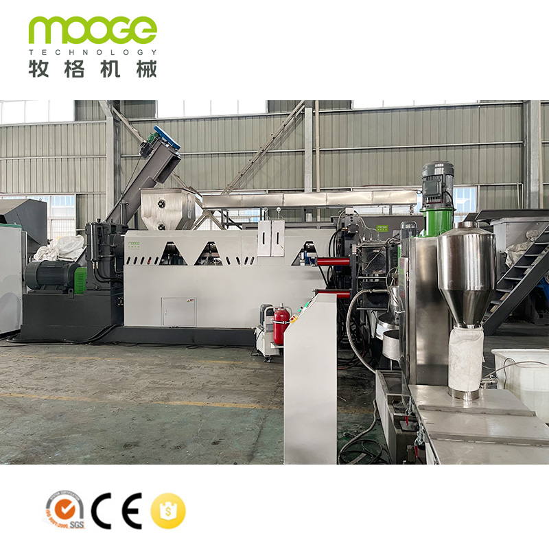 Propesyonal na Factory Plastic HDPE PP Bucket Flakes Pelletizing Line