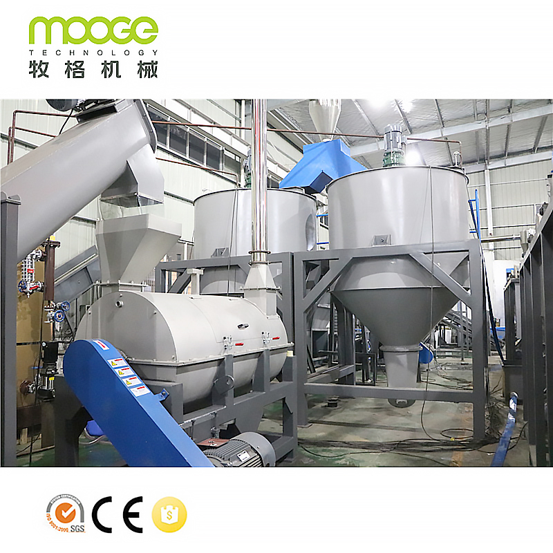 MOOGE Machinery Waste Plastic Polyester Bottles Recycling Washing Line