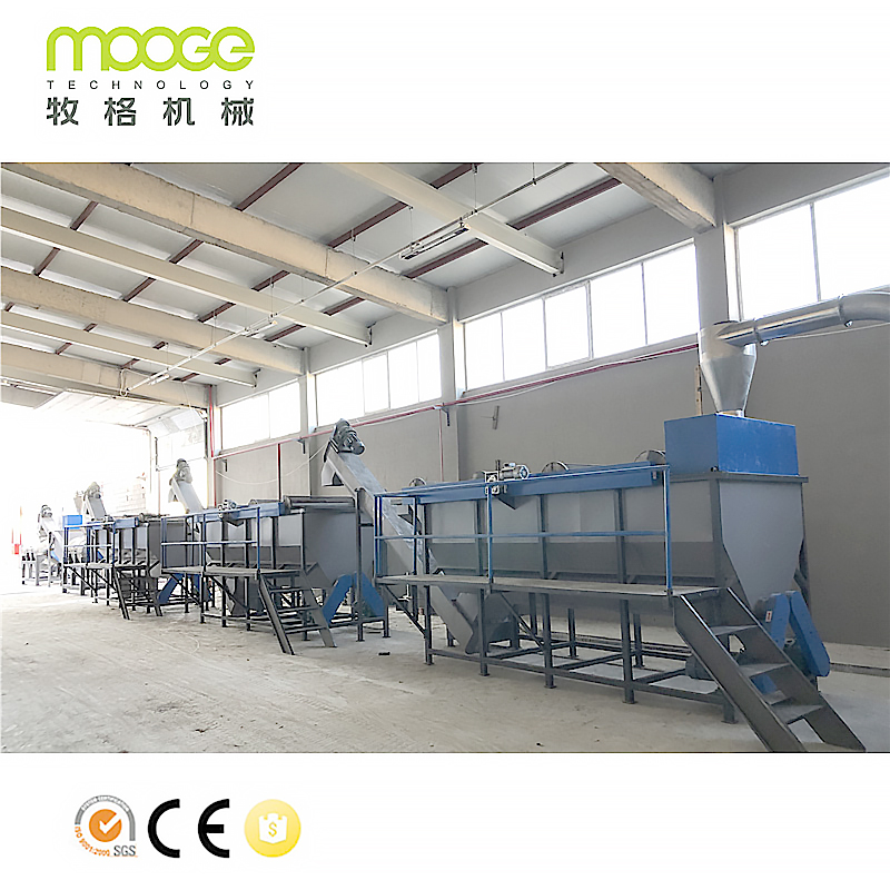 De-kalidad na Pet Bottle Flakes Washing Recycling Line para sa PET Strap Production