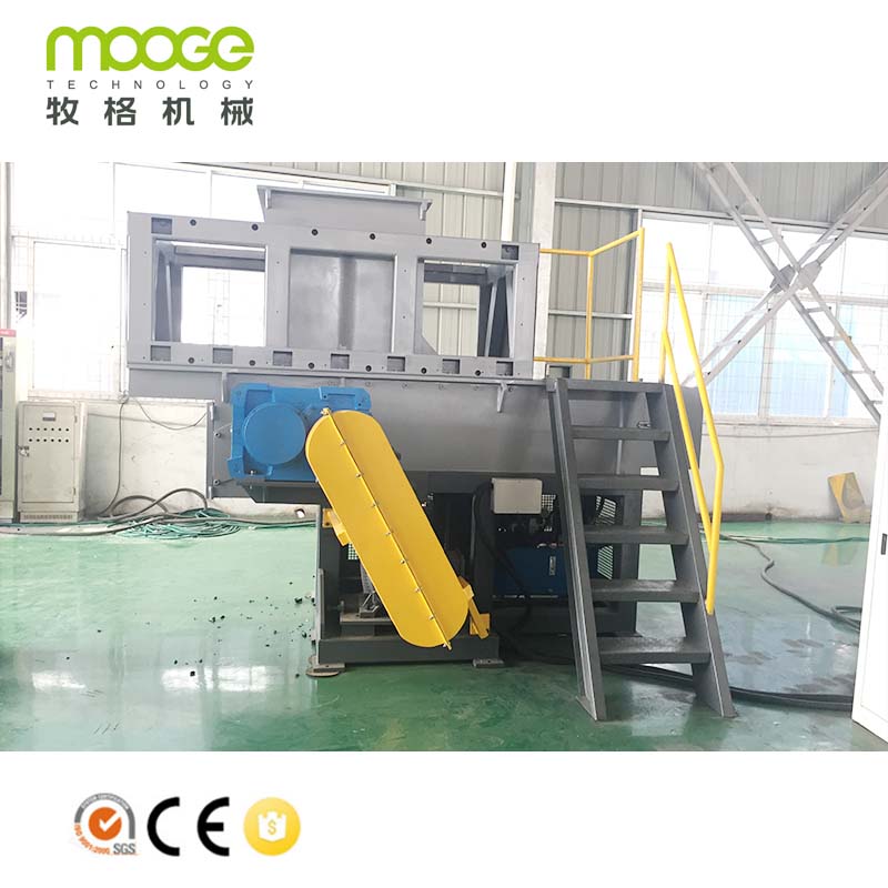 Industrial Plastic PVC PP PE HDPE Pipe Single Shaft Shredder Machine