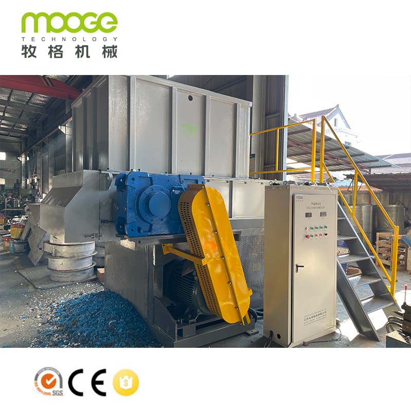 Single Shaft Waste PP PE Blocks/lumps Crusher Plastic Shredder Machine