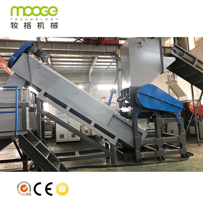 Hot Sell Waste Plastic Recyling Machine / PP PE Film Bag Washing Recycling Line