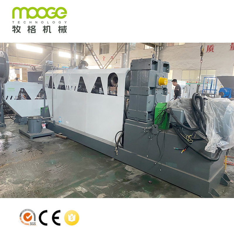 PP PE Plastic Recycling Granulator Machine Flakes Pelletizing Line